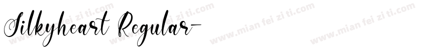 Silkyheart Regular字体转换